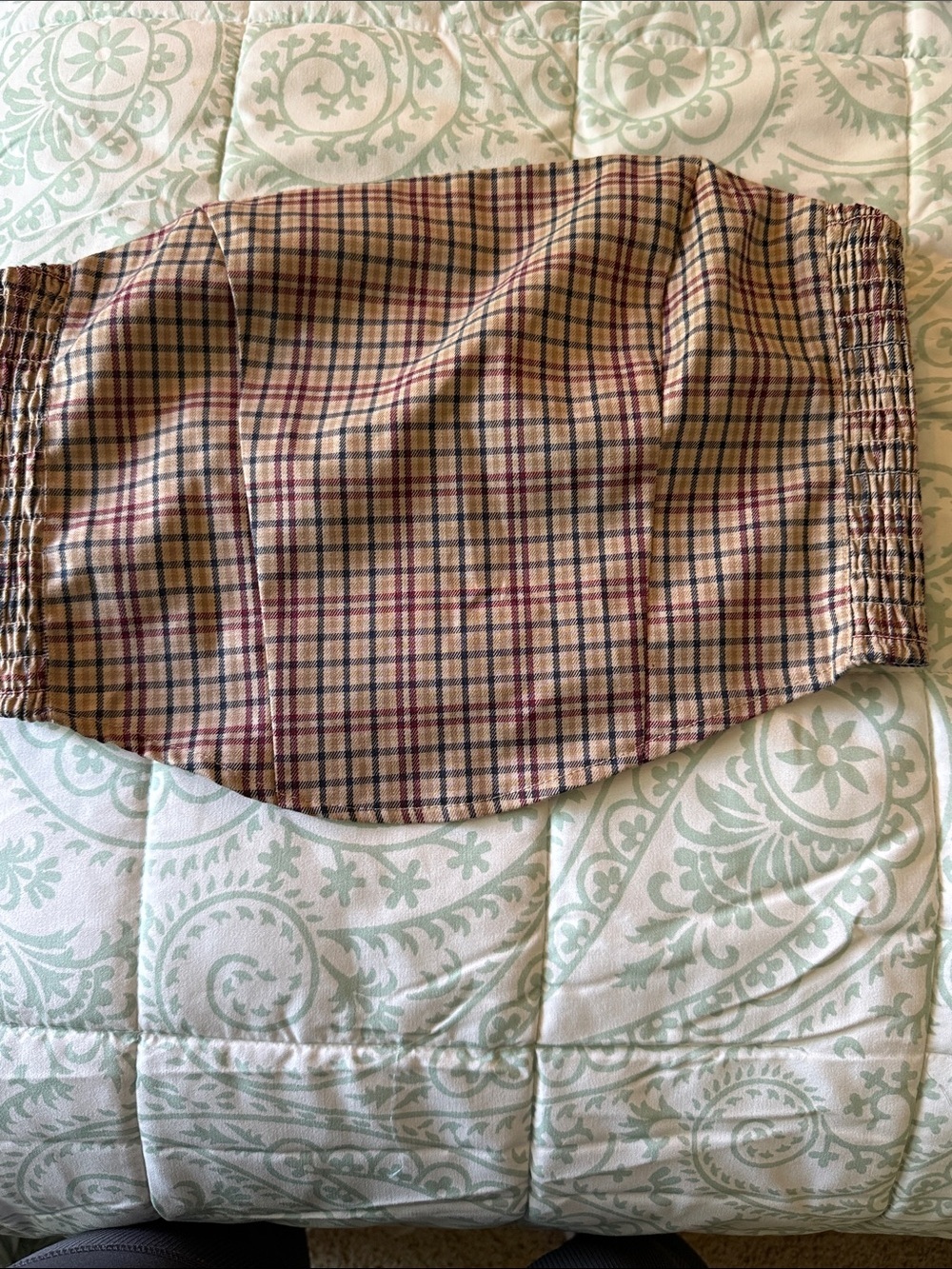 Divided Plaid Tube Top